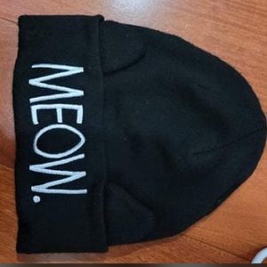 "Meow" Beanie with Kitten Ears